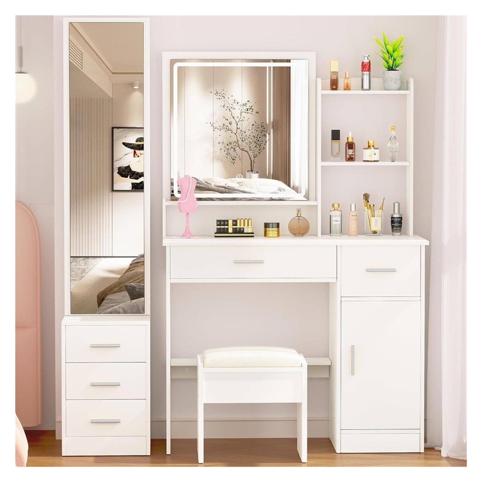 Amazon.com - Dresser, Make-up Dresser with Illuminated Mirror